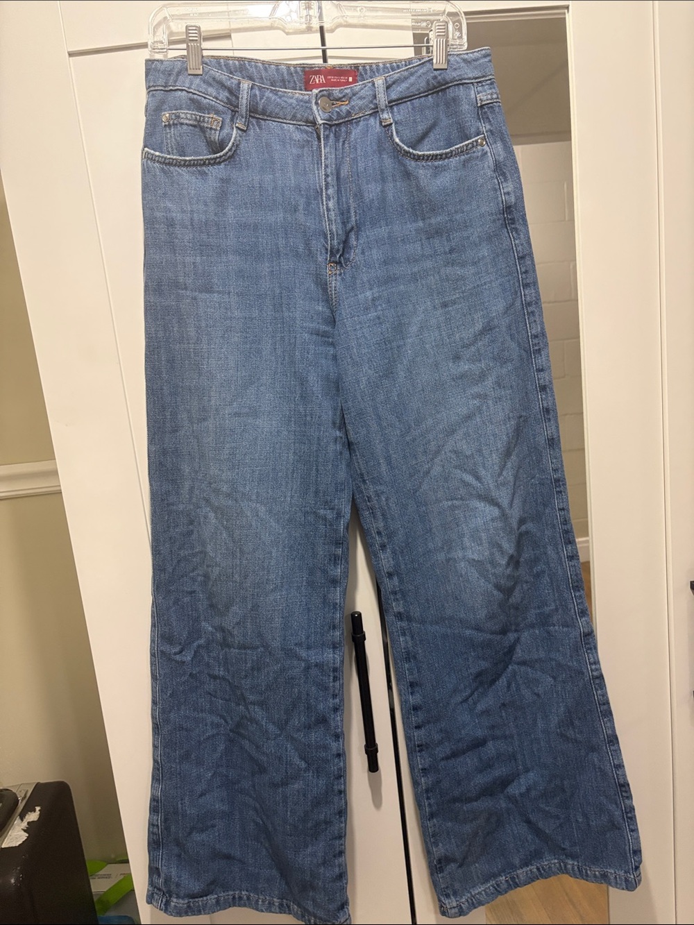 Zara Wide-Leg Denim Jeans SZ 6-8
